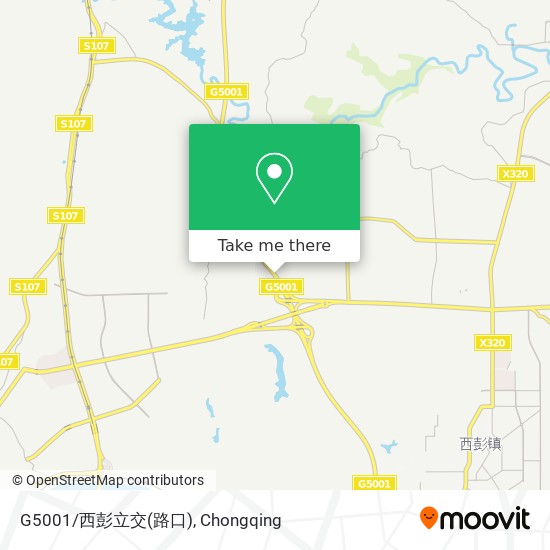 G5001/西彭立交(路口) map