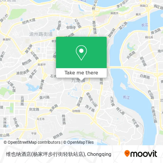 维也纳酒店(杨家坪步行街轻轨站店) map