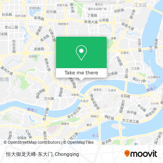 恒大御龙天峰-东大门 map