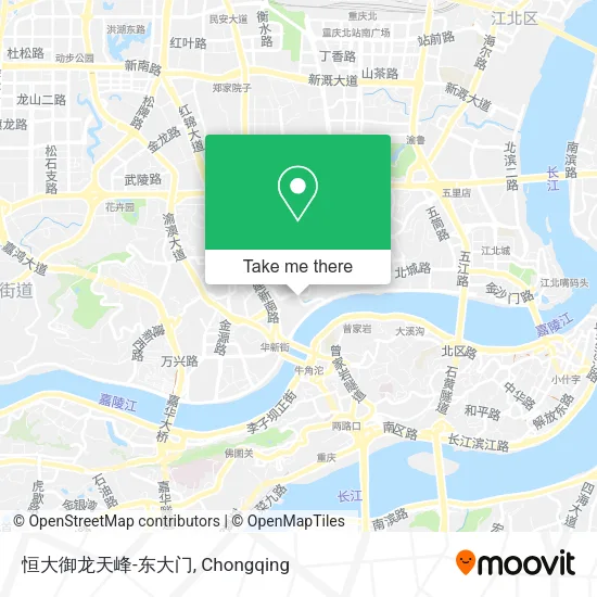 恒大御龙天峰-东大门 map