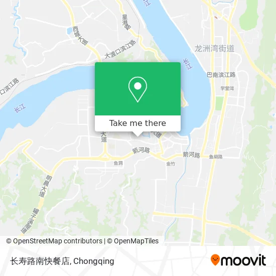 长寿路南快餐店 map