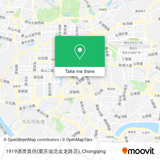1919酒类直供(重庆渝北金龙路店) map