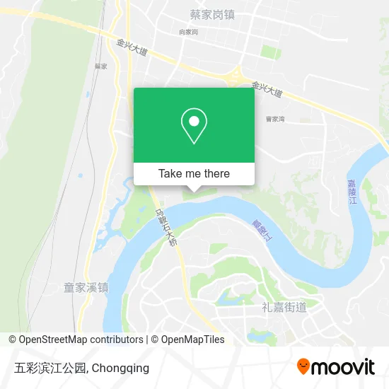 五彩滨江公园 map