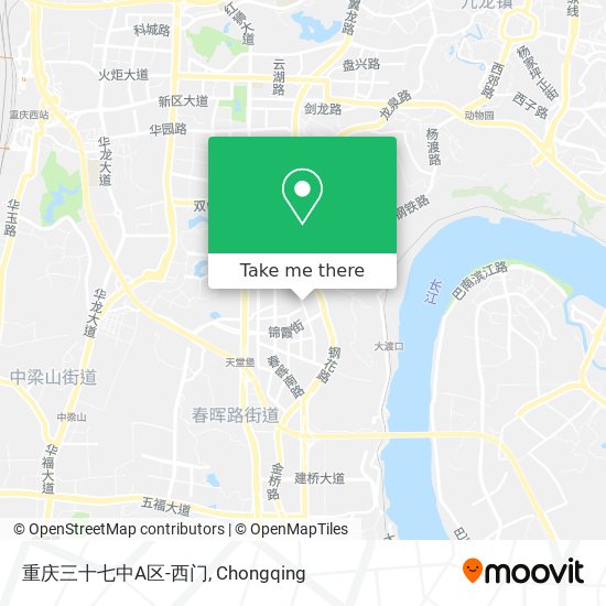 重庆三十七中A区-西门 map
