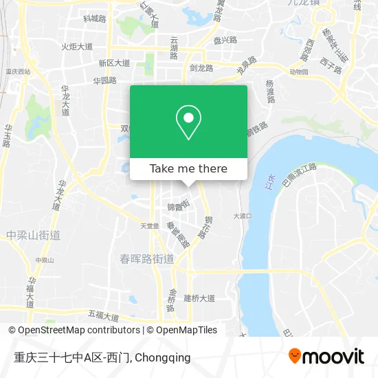 重庆三十七中A区-西门 map
