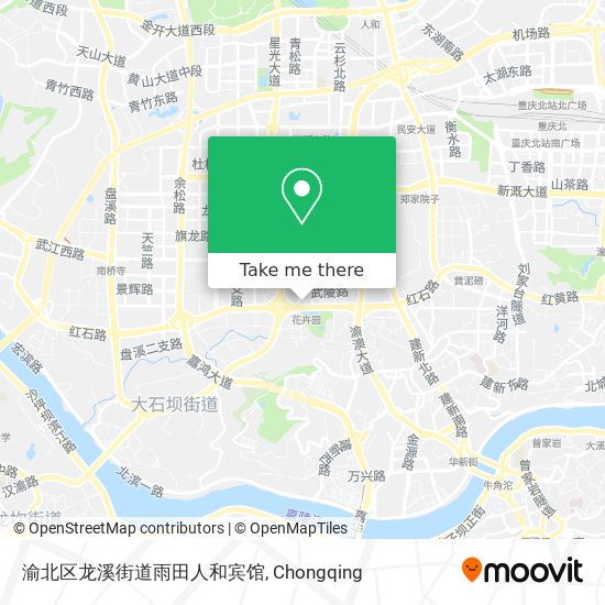 渝北区龙溪街道雨田人和宾馆 map