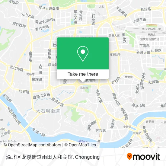 渝北区龙溪街道雨田人和宾馆 map