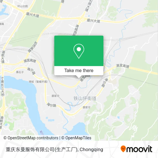 重庆东曼服饰有限公司(生产工厂) map