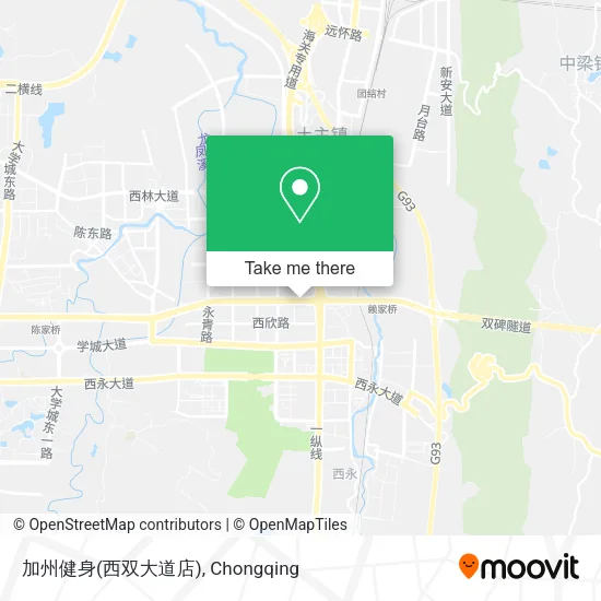 加州健身(西双大道店) map