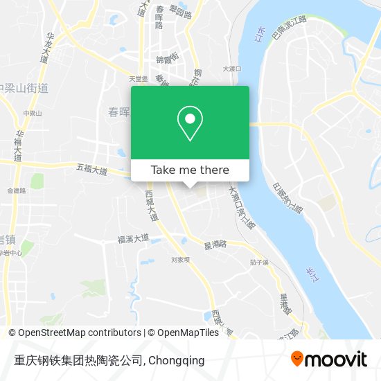 重庆钢铁集团热陶瓷公司 map