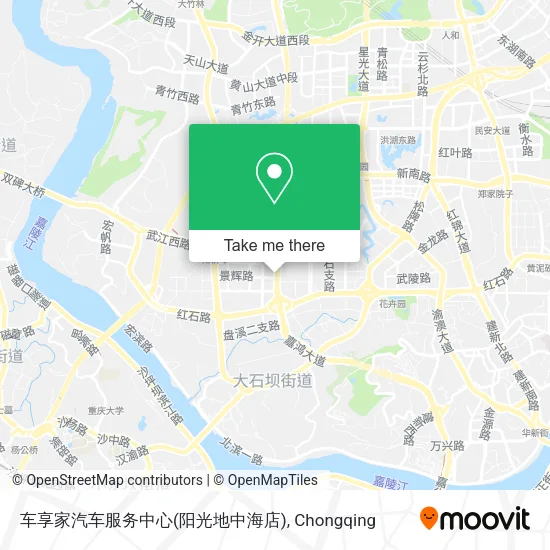 车享家汽车服务中心(阳光地中海店) map