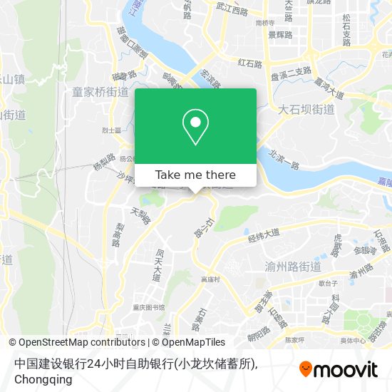 中国建设银行24小时自助银行(小龙坎储蓄所) map