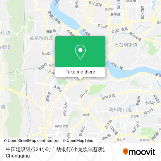 中国建设银行24小时自助银行(小龙坎储蓄所) map