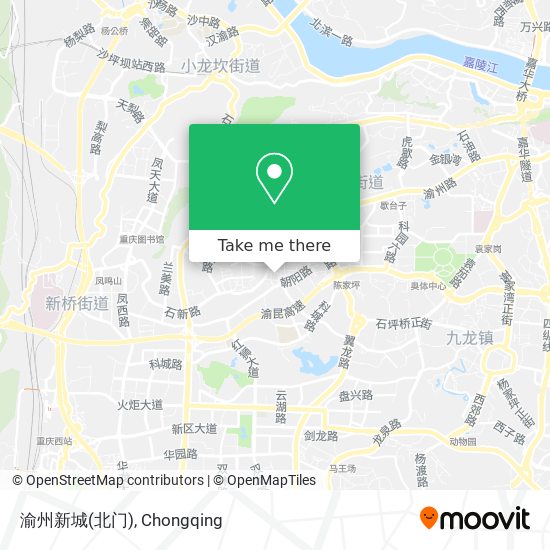 渝州新城(北门) map