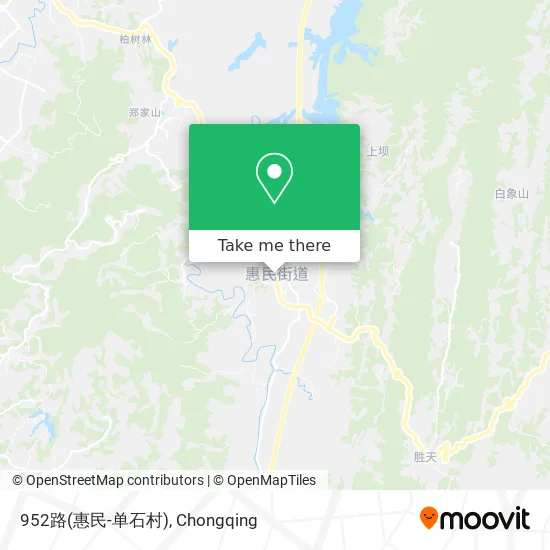 952路(惠民-单石村) map