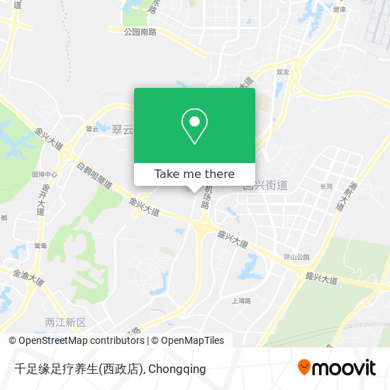 千足缘足疗养生(西政店) map