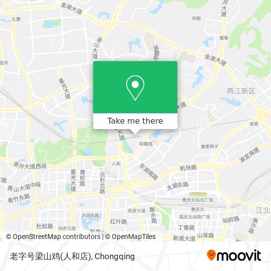 老字号梁山鸡(人和店) map