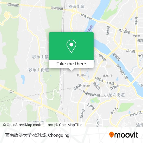 西南政法大学-篮球场 map