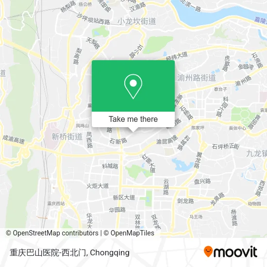 重庆巴山医院-西北门 map