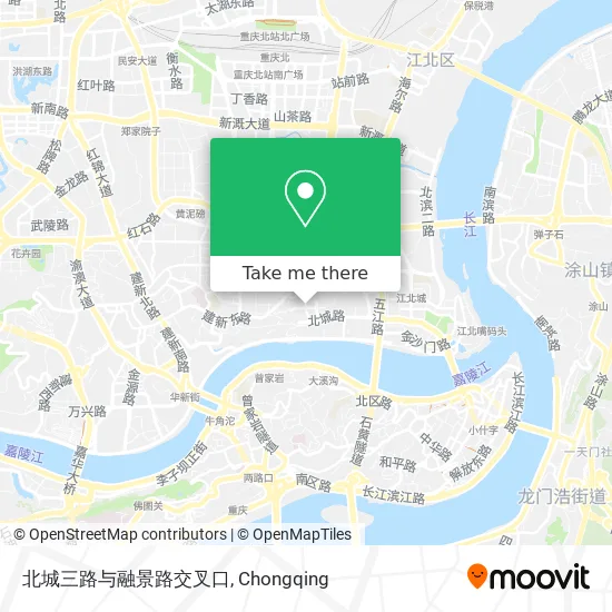 北城三路与融景路交叉口 map