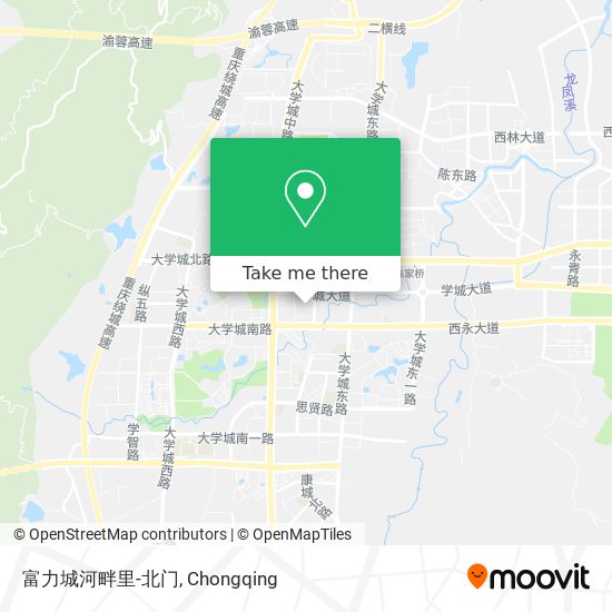 富力城河畔里-北门 map