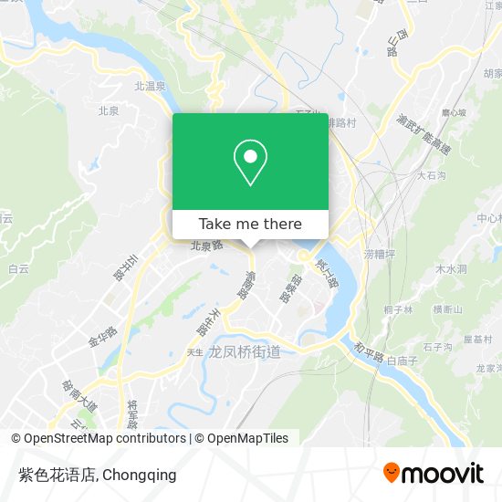 紫色花语店 map