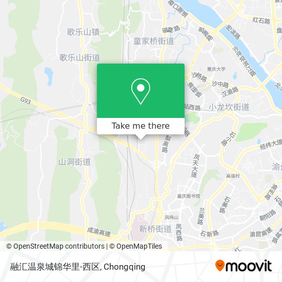 融汇温泉城锦华里-西区 map