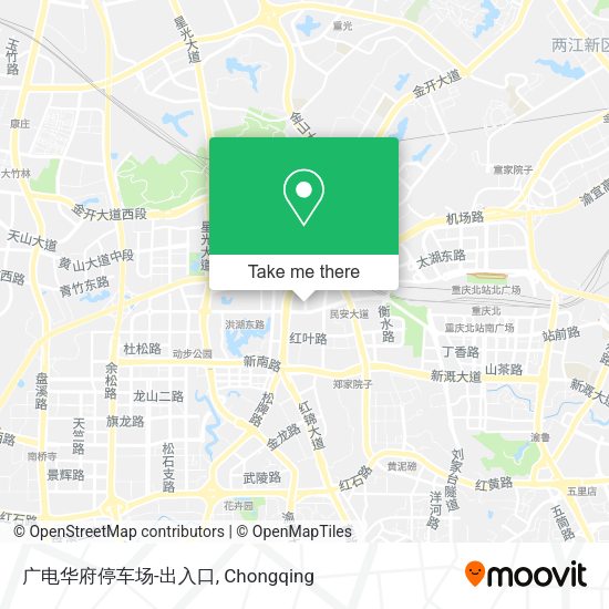 广电华府停车场-出入口 map