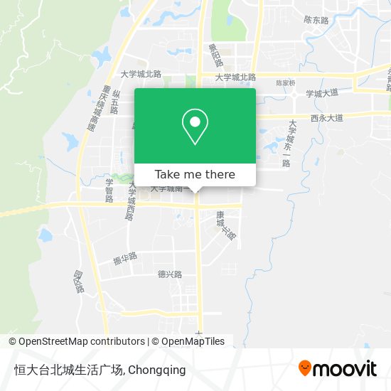 恒大台北城生活广场 map