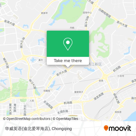 华威英语(渝北爱琴海店) map