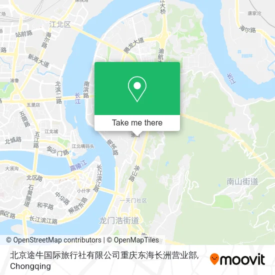 北京途牛国际旅行社有限公司重庆东海长洲营业部 map
