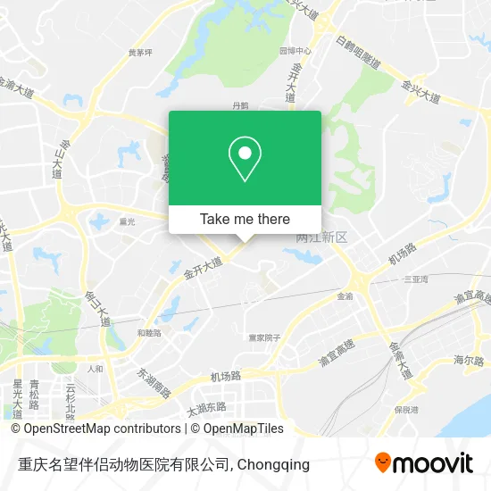 重庆名望伴侣动物医院有限公司 map
