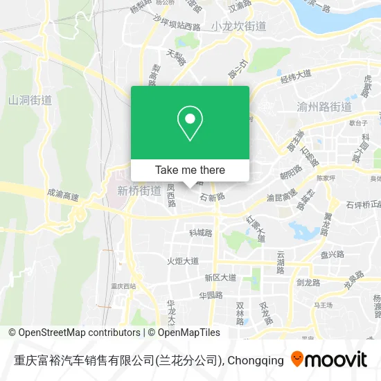 重庆富裕汽车销售有限公司(兰花分公司) map