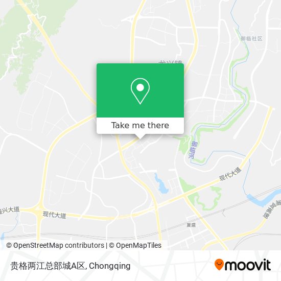 贵格两江总部城A区 map