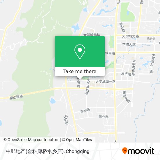 中郎地产(金科廊桥水乡店) map