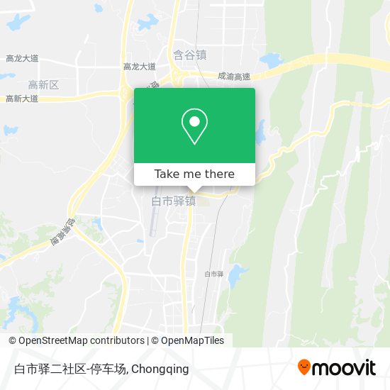 白市驿二社区-停车场 map