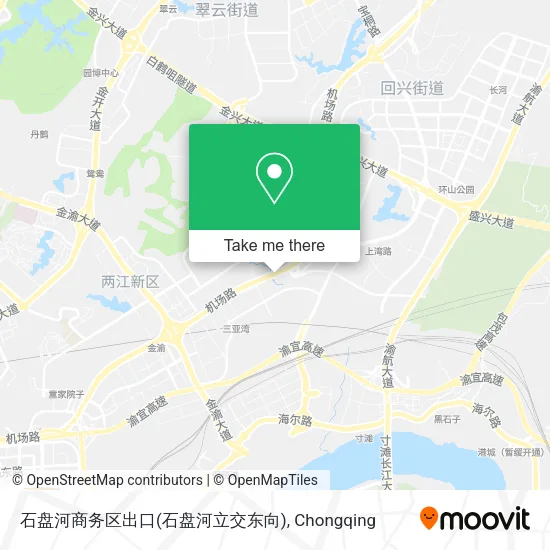 石盘河商务区出口(石盘河立交东向) map