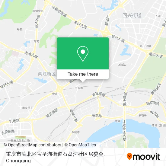 重庆市渝北区宝圣湖街道石盘河社区居委会 map