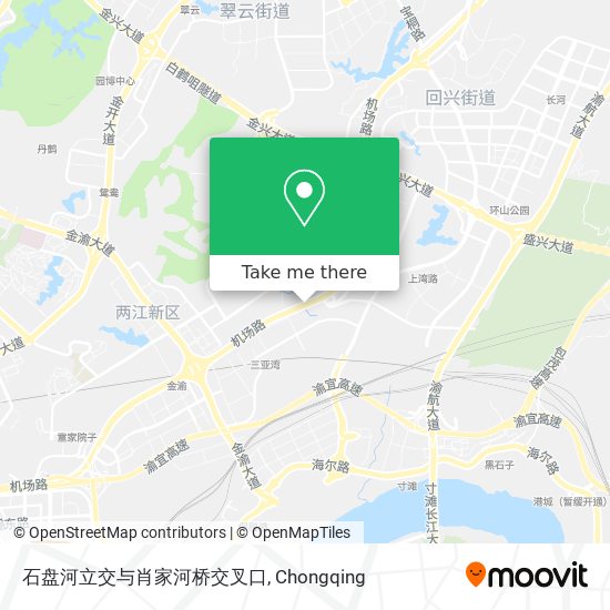 石盘河立交与肖家河桥交叉口 map