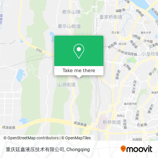 重庆廷鑫液压技术有限公司 map