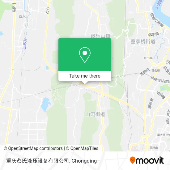 重庆蔡氏液压设备有限公司 map