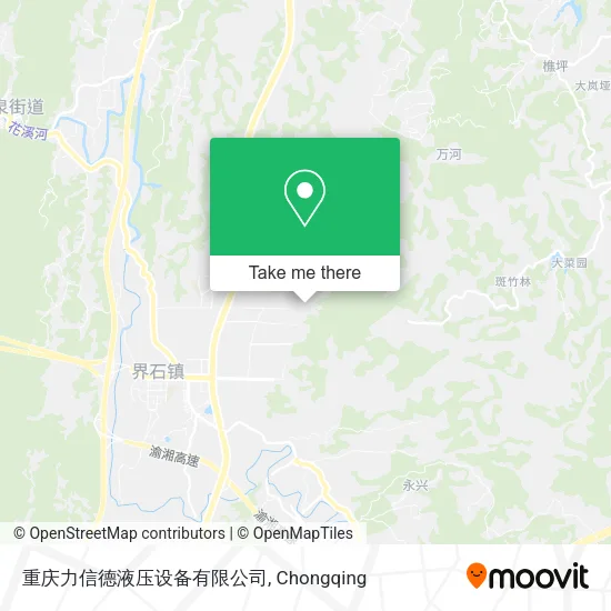 重庆力信德液压设备有限公司 map