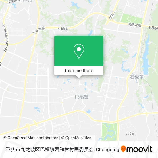 重庆市九龙坡区巴福镇西和村村民委员会 map