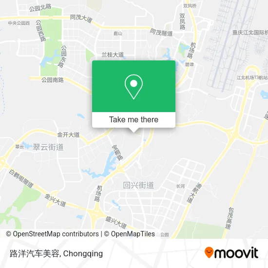 路洋汽车美容 map