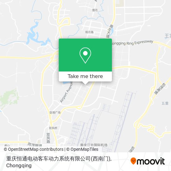 重庆恒通电动客车动力系统有限公司(西南门) map