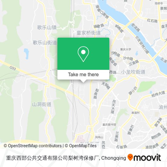 重庆西部公共交通有限公司梨树湾保修厂 map