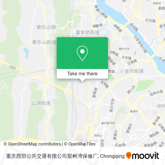 重庆西部公共交通有限公司梨树湾保修厂 map