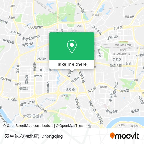 双生花艺(渝北店) map