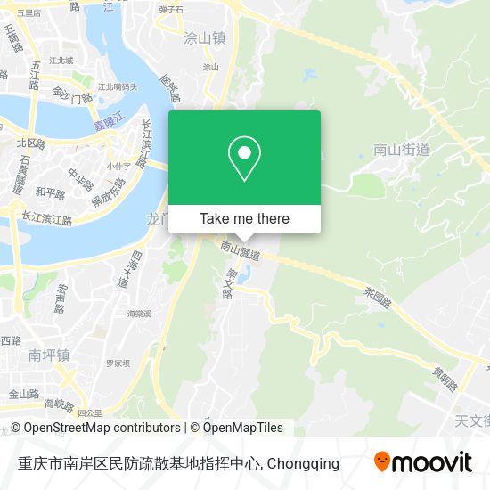 重庆市南岸区民防疏散基地指挥中心 map
