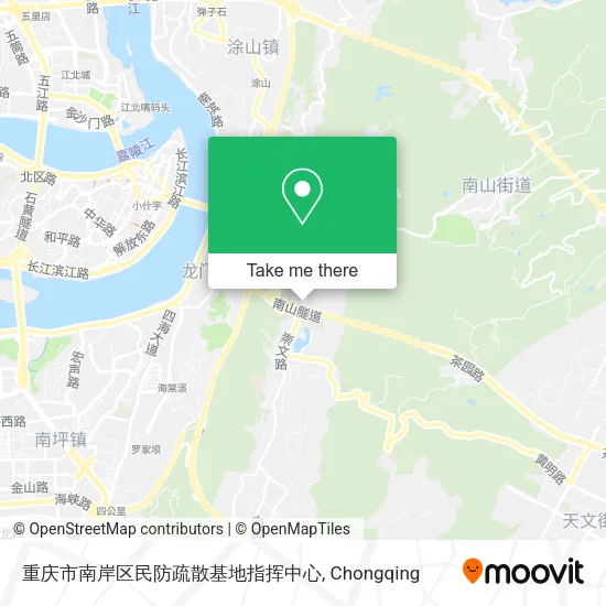 重庆市南岸区民防疏散基地指挥中心 map
